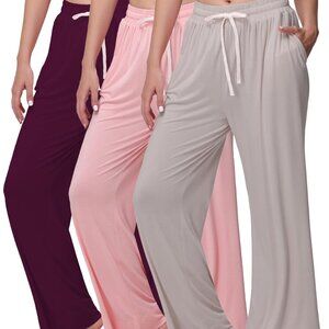 Comfy Stretch Wide Leg Lounge Pants Elegant Minimal Chic Yoga Dance Wear
